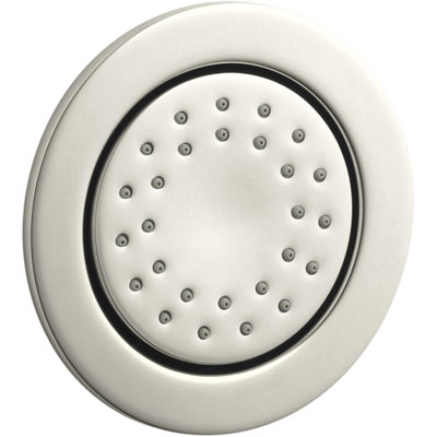 2 gpm WaterTile Round 27-Nozzle Body Spray 2.0 gpm with Stimulating Spray and Katalyst Air-Induction Technology