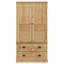 Wardrobe "VIGO" 90x55x170 cm Solid Wood Pine-1542660990