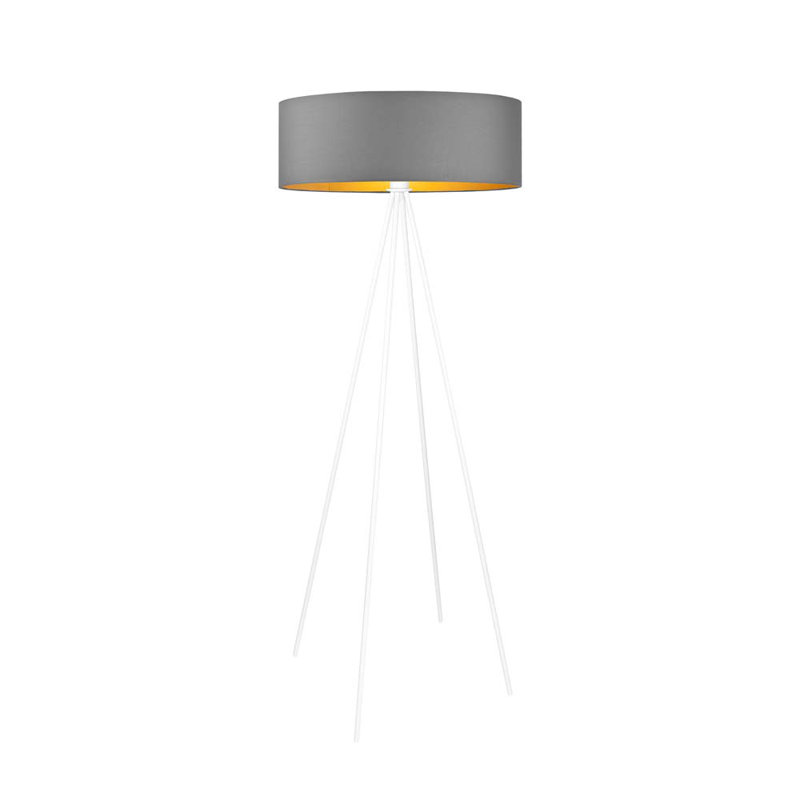 Randal 157cm Tripod Floor Lamp, Grey, White
