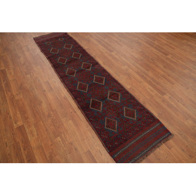 Handmade Wool Traditional Runner Rug 2x8