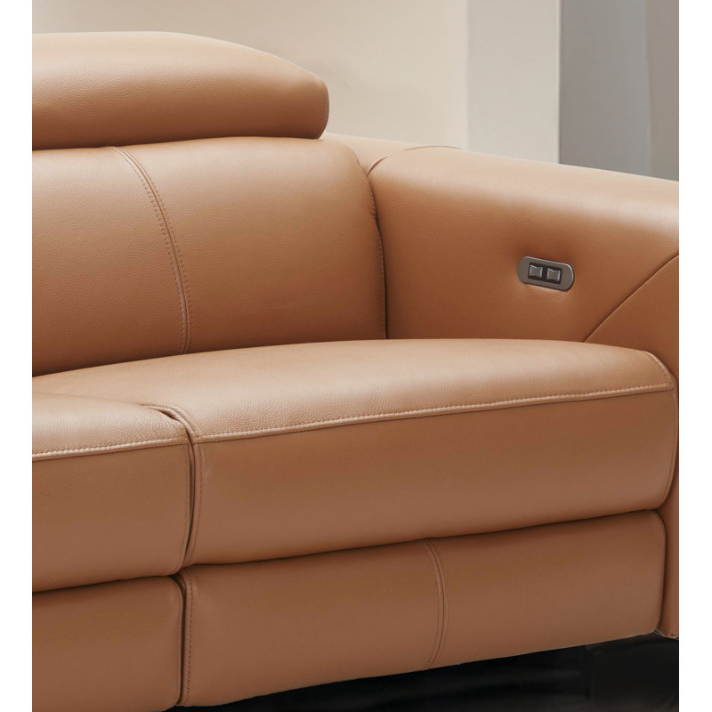 Causeuse Milan en finition caramel, Caramel