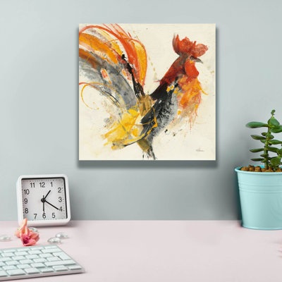 «Festive Rooster 1» par Albena Hristova, art mural sur toile
