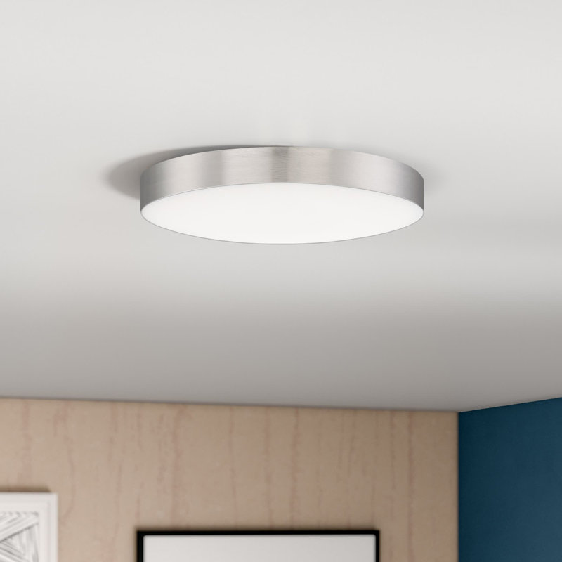 Warrenton LED Flush Mount, Satin Nickel