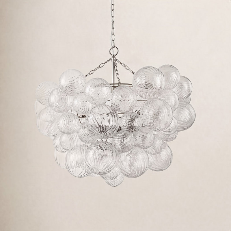 Hattie 8 - Light Unique/Statement Tiered Chandelier, Nickel