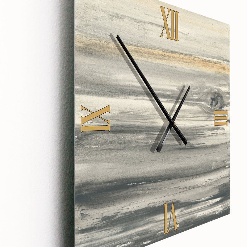 watercolor colorfields II - Glam Wall Clock, Small