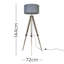 Bella Vista 144cm Tripod Floor Lamp-40012611-40012613