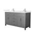 Beckett 60" Freestanding Double Bathroom Vanity with Quartz Top-1942309805-1942309806-1942309808
