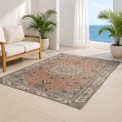Tapis gris d'intérieur et d'extérieur Tabriz