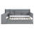 Full Gray Daybed W/ Desk & 3 Storage Drawers