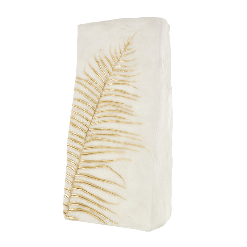 Vase décoratif en feuille d'or Amilynn, H 18 po x l 9,2 po x P 6,15 po