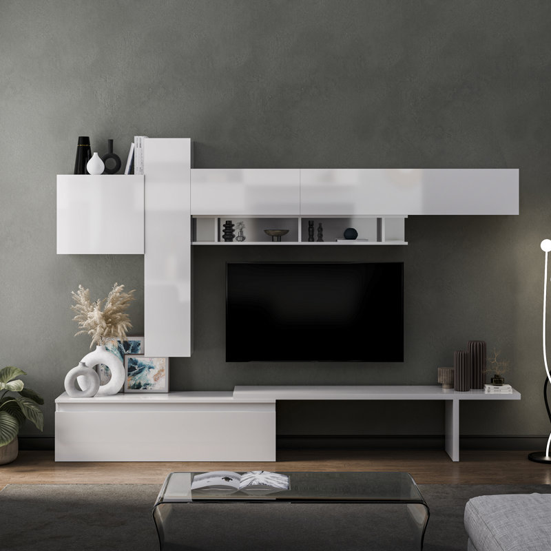 Aosta Entertainment Centre, White