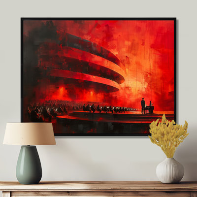 Rouge et noir, salle de concert symphonique II, art mural