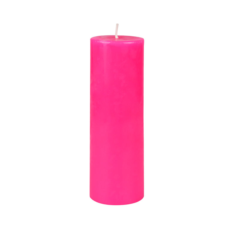 Bougie pilier rose chaud de 6 pouces, 1, Rose millennial, H 6 po x l 2 po x P 2 po