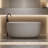 47'' Freestanding Bathtub Resin Stone Soaking Bathtub Solid Surface Modern Tubs With Overflow And Pop-Up Drain-128978691