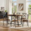 Ensemble de salle à manger de cuisine 7 pièces: table et 6 chaises, parfait pour le coin-repas