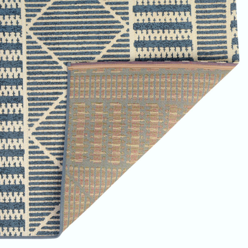 Blue_Unique Loom Dalyan Outdoor Trellis Rug, Runner 2'7 x 5'3"