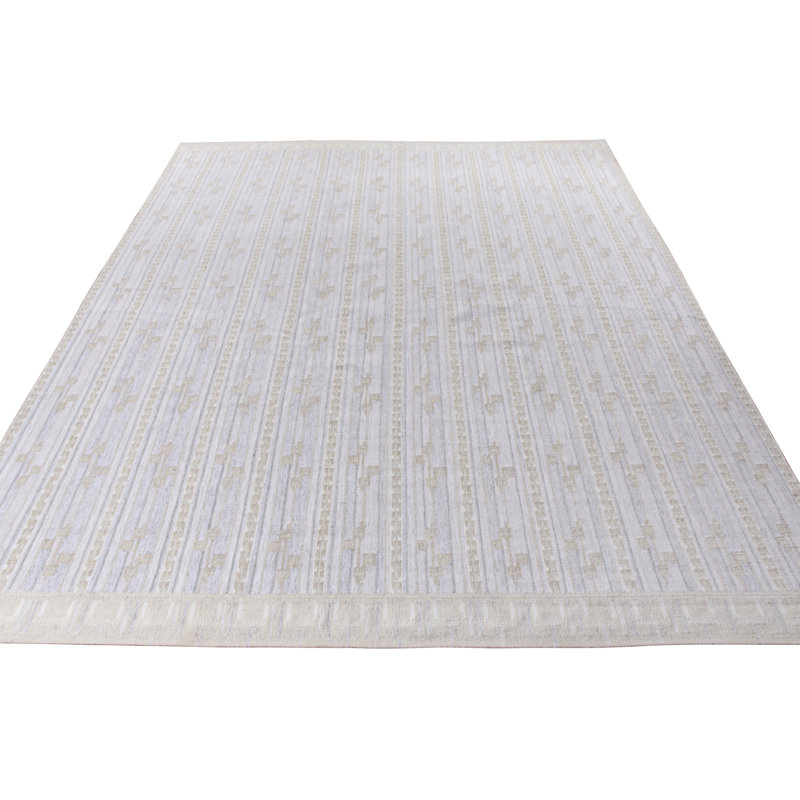 Scandinavian Wool Geometric Area Rug, Rectangle 10' x 14'