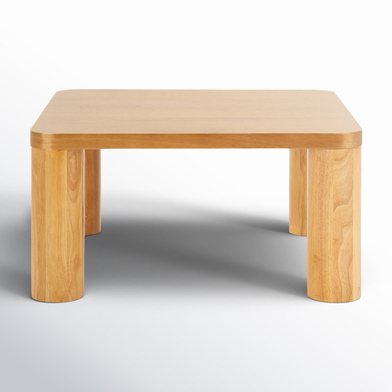 Patricio Single Coffee Table, 16.14" H x 32" L x 32" W, Natural