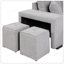 Ensemble de canapé modulaire réversible en L de 104,5 pouces avec canapé-lit 3 places avec rangement et 2 tabourets pour le salon-118132984