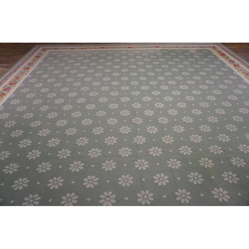 Vintage Large Size French European Aubusson Design Chinese Rug