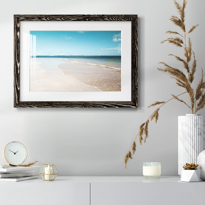 Sugar Sand Beach - impression d'un seul cadre photo, H 18 po x l 26 po x P 1,5 po, Noir