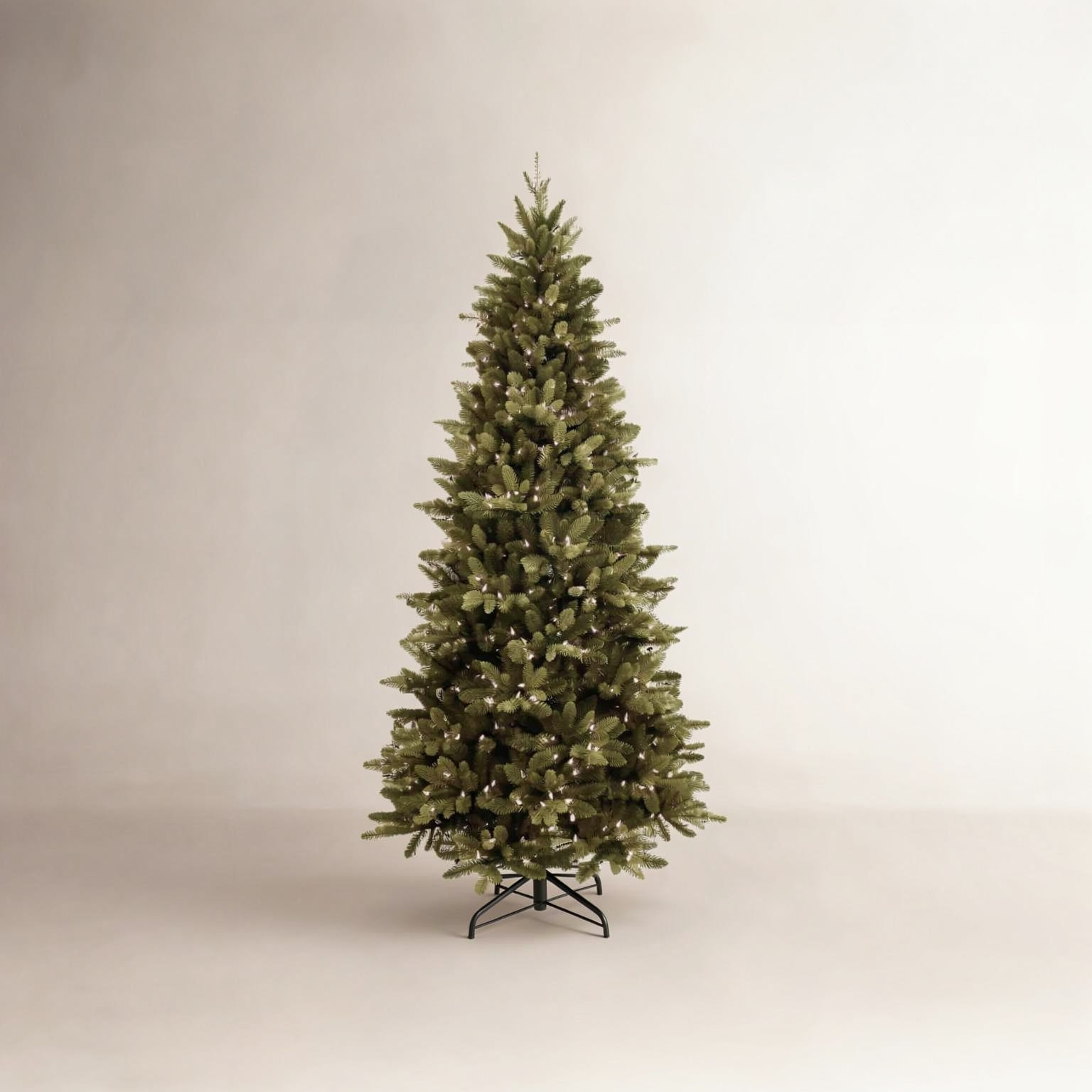 Lighted Artificial Spruce Christmas Tree, 6.5' H