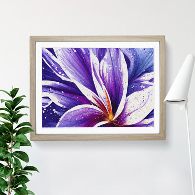 Colourful Iris Flower Vol.2 Abstract - Single Picture Frame Painting