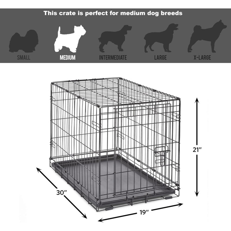 Cage pour chien New World, Medium (21"H x 19"W x 30"D)