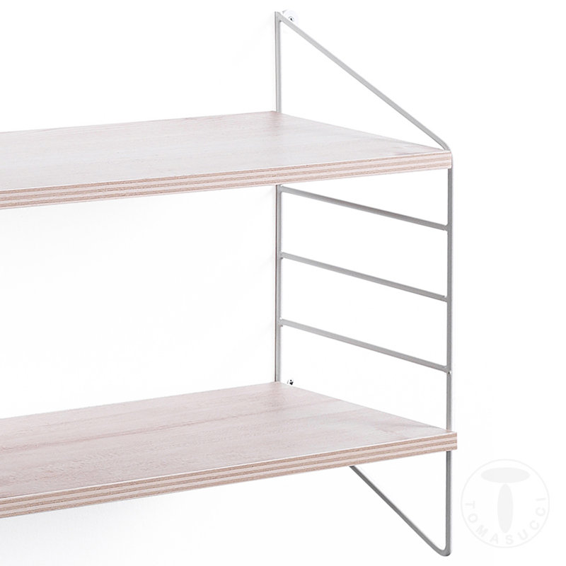 2 Piece Solid Wood Tiered Shelf