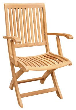 Winford Teak Folding Patio Dining Chair