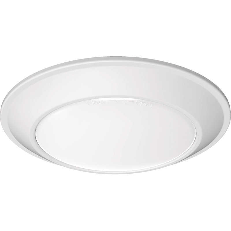 Plafonnier encastré 1 lumière, H 1,11 po x l 7,72 po x P 7,72 po