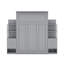 Grand lit escamotable avec tablettes, tiroirs et DEL-809206418