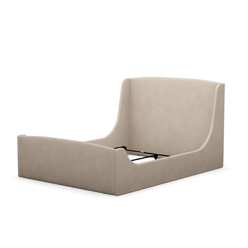 Swan Upholstered King Bed, Block 654212, Queen