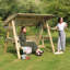 Tony 2 Person Porch Swing with Canopy
