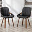 Chaise de bureau à domicile - Fauteuil de bureau rembourré en similicuir avec dossier, Fauteuil de direction ergonomique avec support lombaire-1382799526