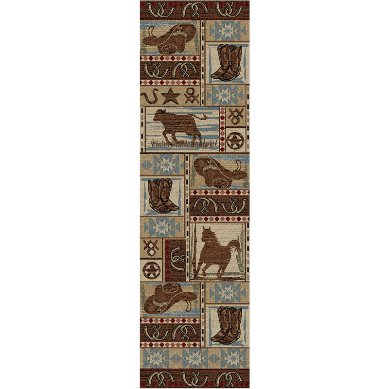 Pershing Southwestern Indoor Rug, Rectangle 2'3" x 7'7"