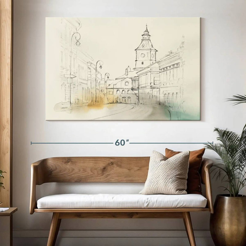 City Sketches II, 34" H x 51" W