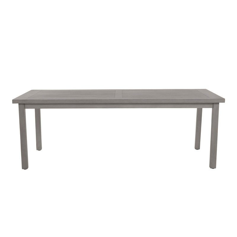 Club Aluminum Outdoor Dining Table, Oyster