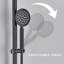 Douchette en acier inoxydable noire