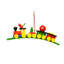Train on Arch Hanging Figurine Ornament