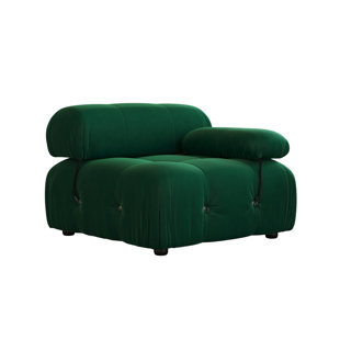 Upholstered Modern Velvet Fabric Single One-Armed Chair