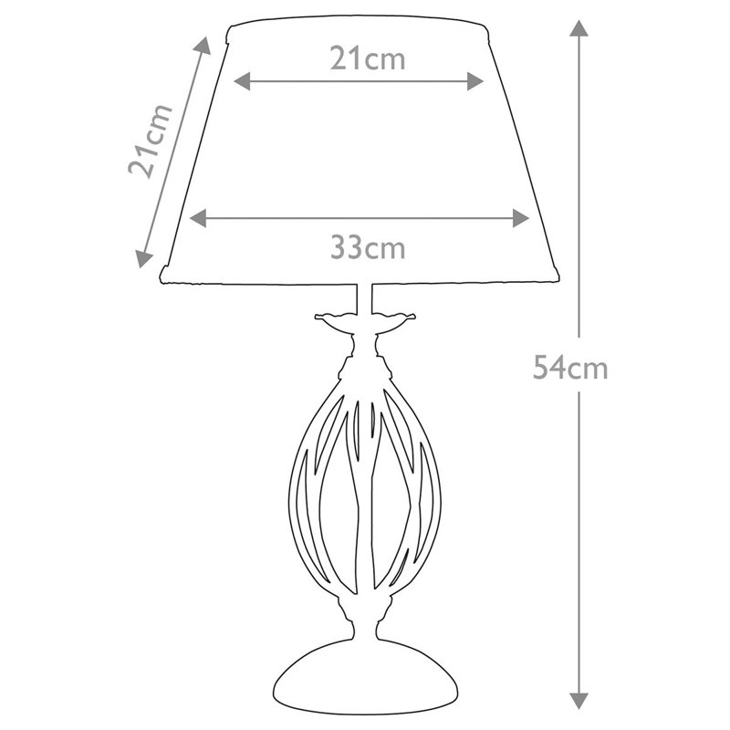 Wannamaker Metal Table Lamp, Black