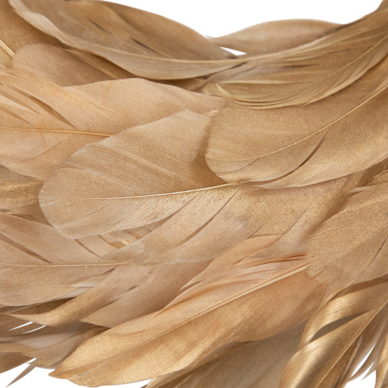 Plume artificielle, 14 po, or