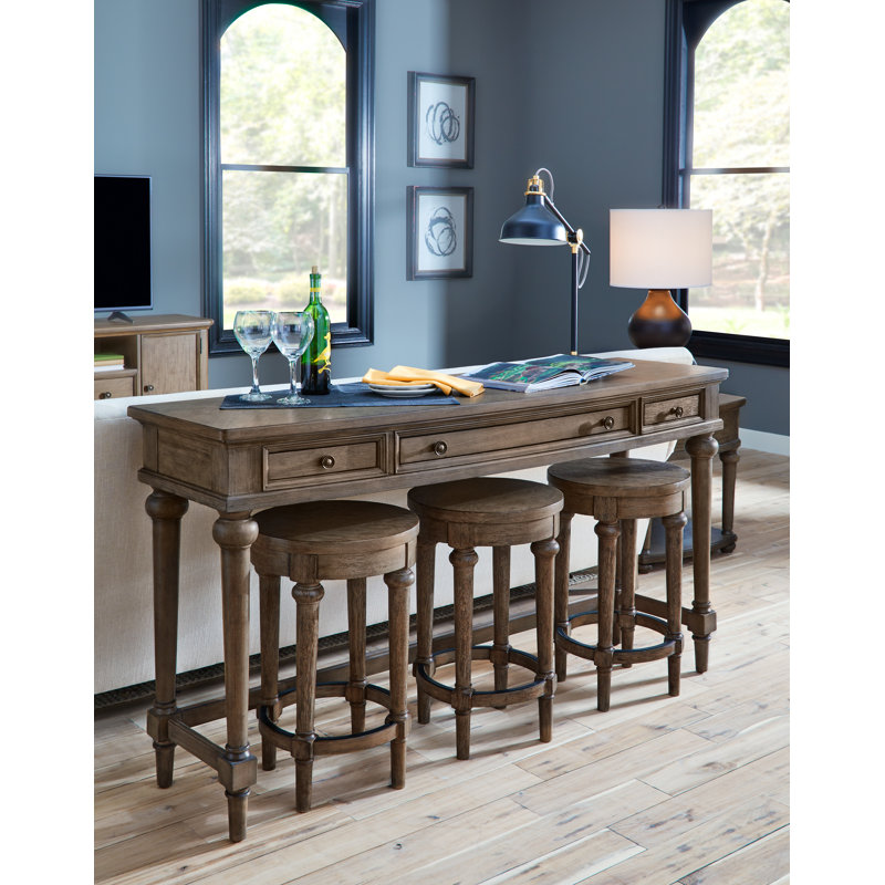 Masefield Counter Stool with Solid Wood Frame