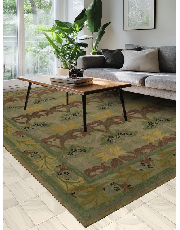 Tapis charmant Art nouveau 9 x 12