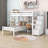 Gara Kids Twin Over Twin Bunk Bed with Drawers-1673151115