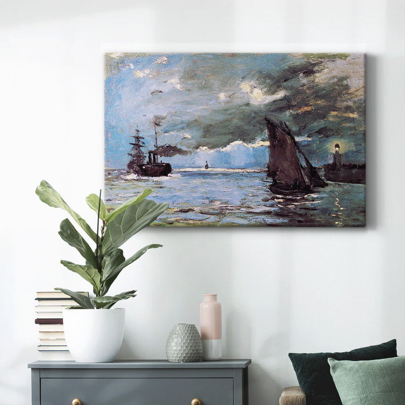 «Seascape» par Monet-Gallery, toile tendue, H 12 po x l 18 po