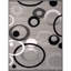Tapis argenté / noir Gober-611541852