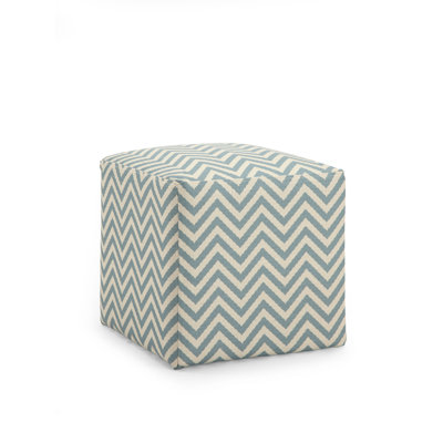 Repose-pieds cube à chevron carré 16,5" Alai