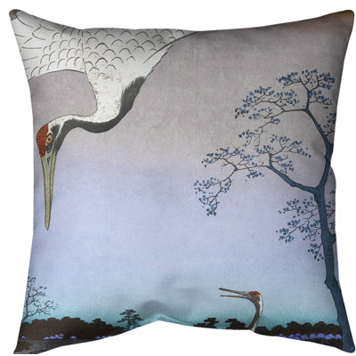 Housse de coussin Japanese Cranes Euro